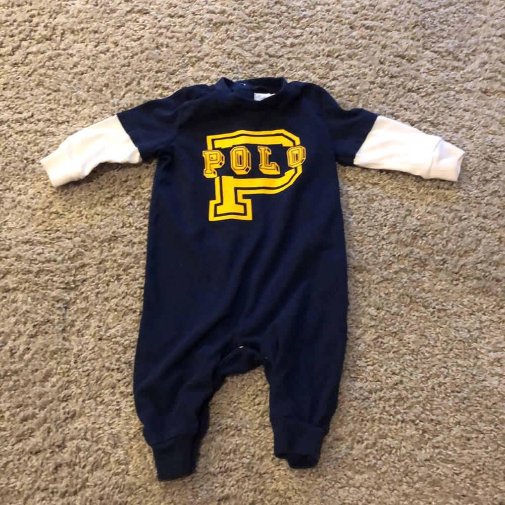Polo onesie long sleeve size 3m